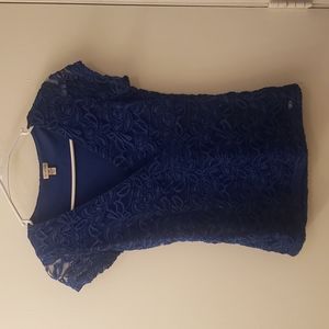 Guess small V-neck Blue Top